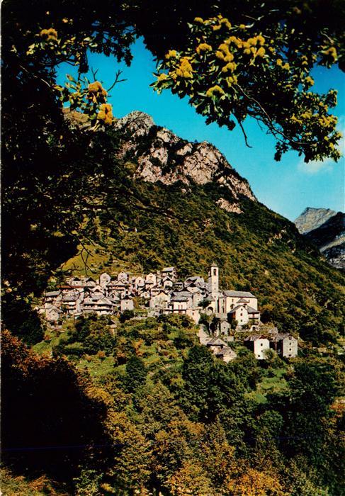 Corippo Verzasca TI Panorama Valle Verzasca