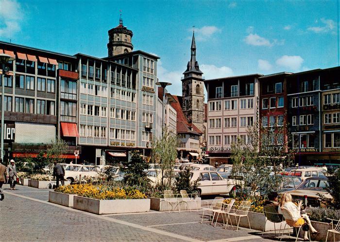 STUTTGART  CITY Marktplatz mit Stiftskirche