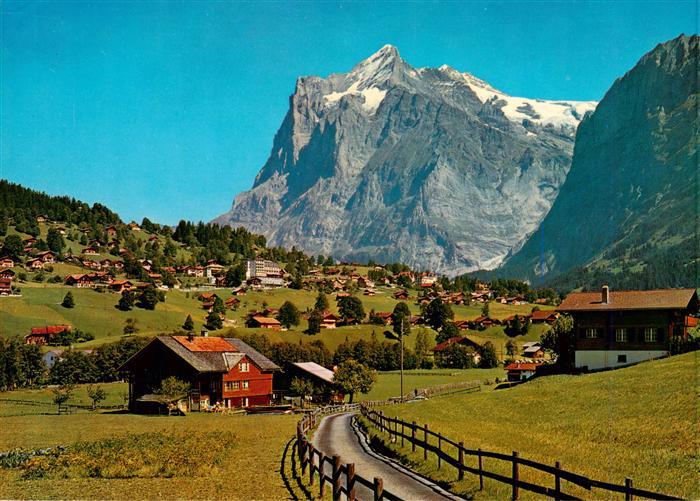 Grindelwald BE mit Wetterhorn
