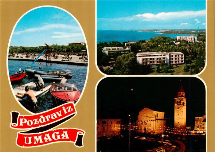 Umag Umago Istrien Schwimmbad Panorama Kirche