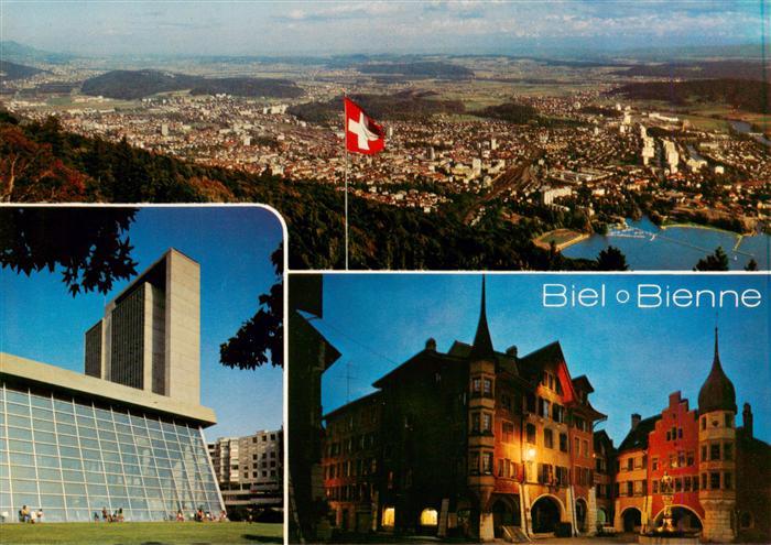 Biel Bienne BE Panorama Halle Rathaus