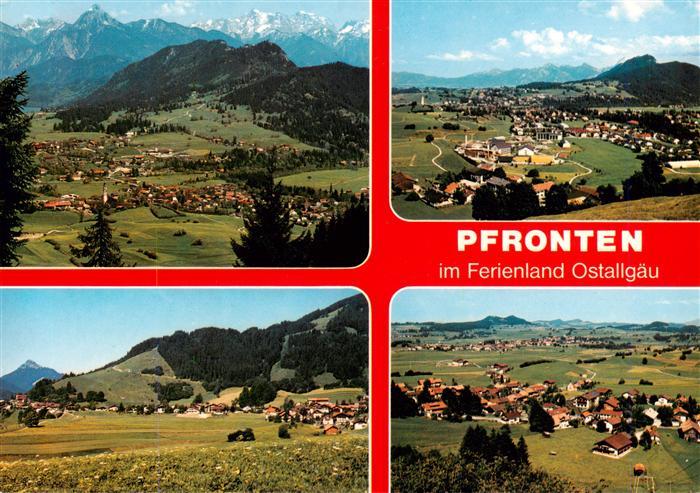 Pfronten Ostallgaeu Bayern Fliegeraufnahme mit Halden Roefleuten und Ried