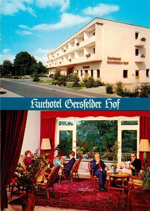 Gersfeld Rhoen Kurhotel Gersfelder Hof Gaststube