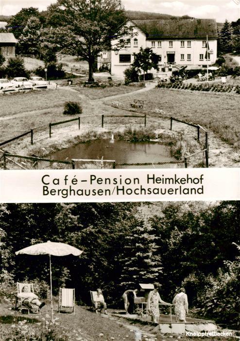 Berghausen Meschede Cafe Pension Heimkehof Kneipptretbecken