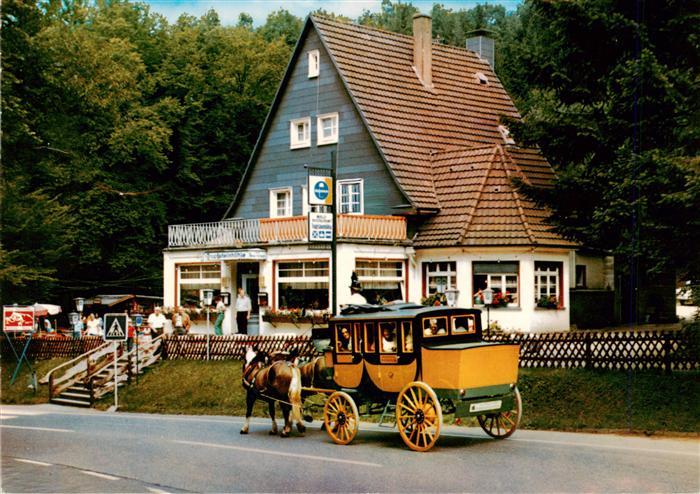 Wiehl Oberbergischer Kreis Waldgasthof Tropfsteinhoehle Postkutsche