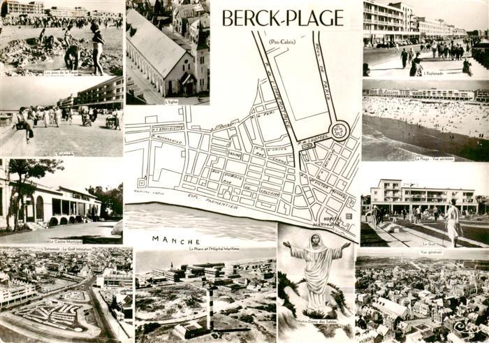 Berck-Plage 62 Kirche Strandpartien Notre Dame des Sables Teilansichten