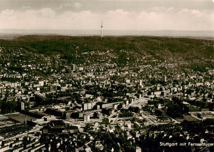 STUTTGART  CITY Fliegeraufnahme mit Fernsehturm