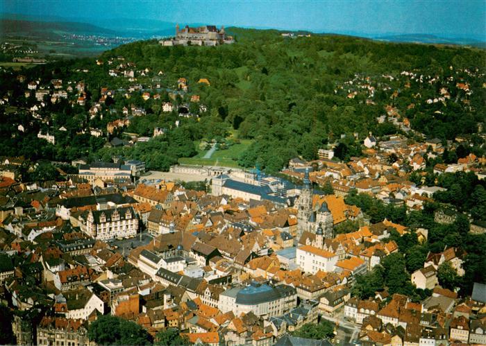 Coburg Bayern Fliegeraufnahme mit Veste Coburg