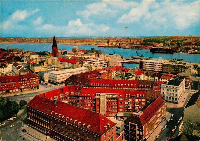 KIEL  CITY Stadt und Hafen Fliegeraufnahme