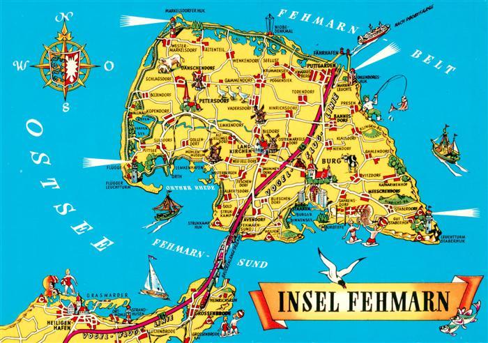 Insel Fehmarn Inselkarte