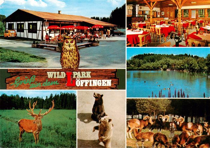 Loeffingen Wildpark Loeffingen Restaurant Seepartie