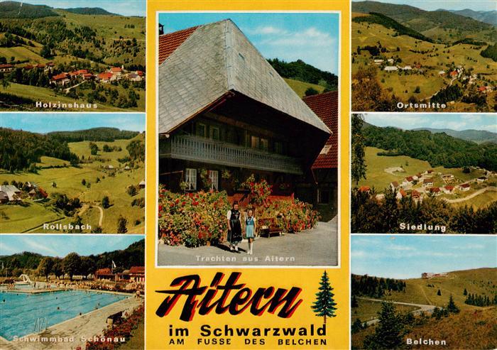 Aitern BW Holzinshaus Rollsbach Schwimmbad Schoenau Trachten Panorama Siedlung B