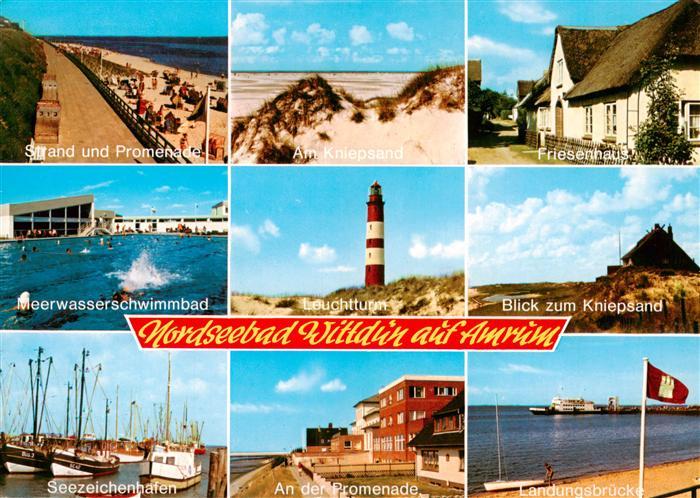 Wittduen Amrum Strandpromenade Am Kniepsand Friesenhaus Meerwasserschwimmbad Leu