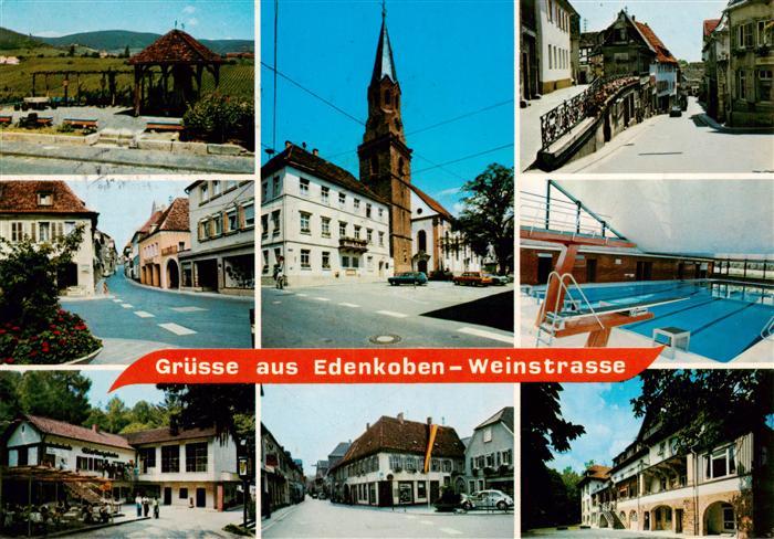 Edenkoben Weinlehrpfad Klosterstrasse Stadthaus Ev Kirche Stadtberg Hallenbad Se