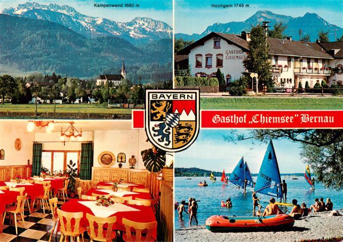 Bernau Chiemsee Panorama Hotel Gasthof Chiemsee Gastraum Strand