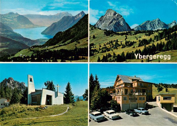 Ybergeregg Hotel Passhoehe mit Marienkapelle Panorama