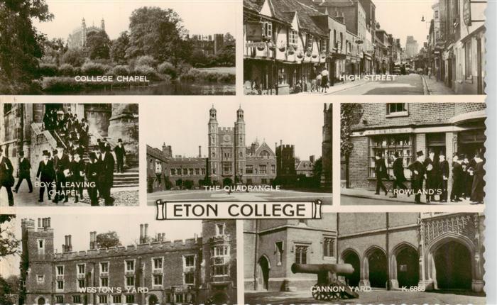 Eaton College Chapel High Street Boys Leaving Chapel The Quadrangle Rowlands Wes