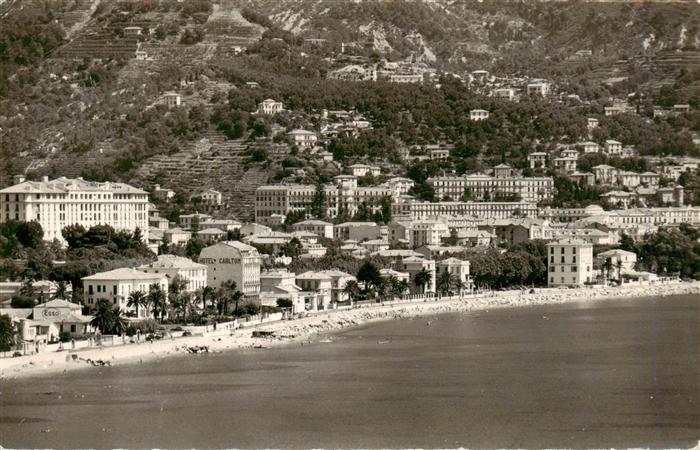 Menton 06 La plage et les grands hotels