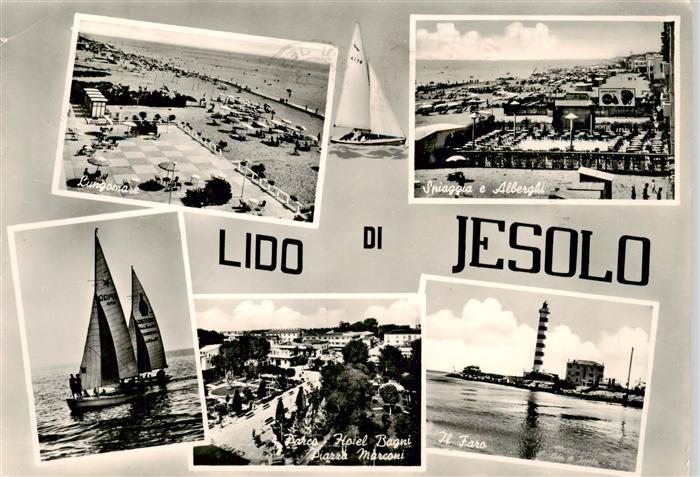 Lido di Jesolo IT Lungomare Spiaggia e Alberghi Parco Hotel Bagni Piazza Marconi