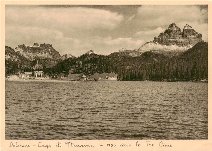 Dolomiti  Dolomiten IT Lago di Misurina verso le Tre Cime