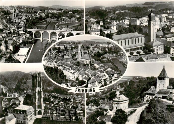Fribourg  FR Vue generale aerienne