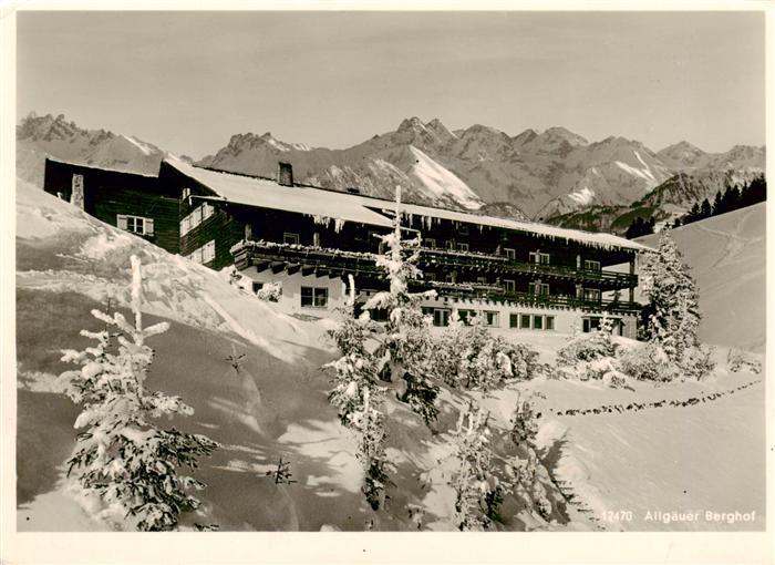 Sonthofen  Oberallgaeu Allgaeuer Berghof mit Alpe Eck