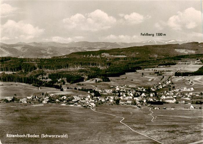 Roetenbach Baden Schwarzwald Fliegeraufnahme mit Feldberg