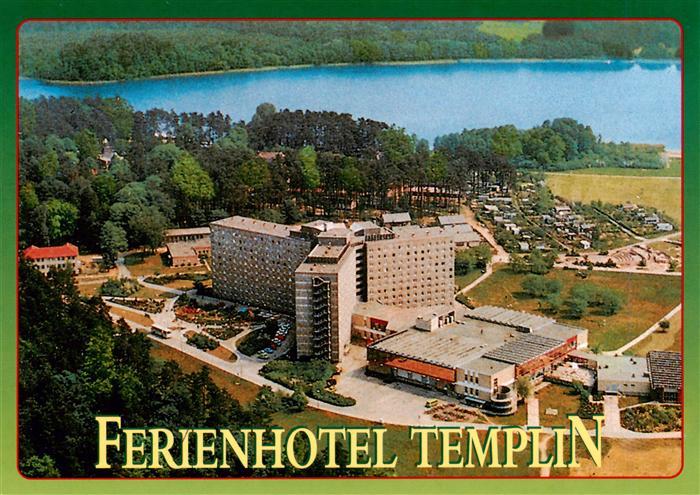 Templin Ferienhotel Templin Fliegeraufnahme