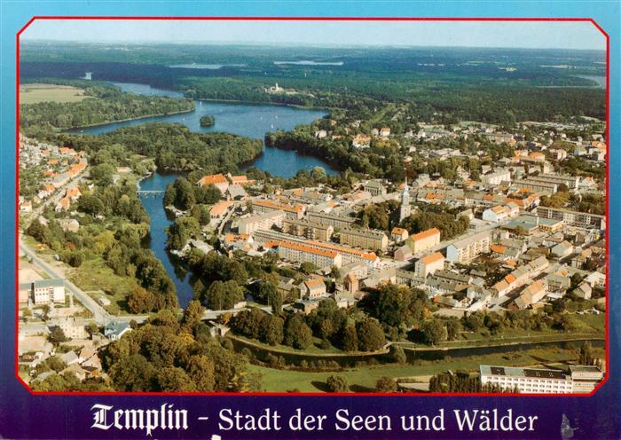 Templin Fliegeraufnahme mit Templiner Seekreuz