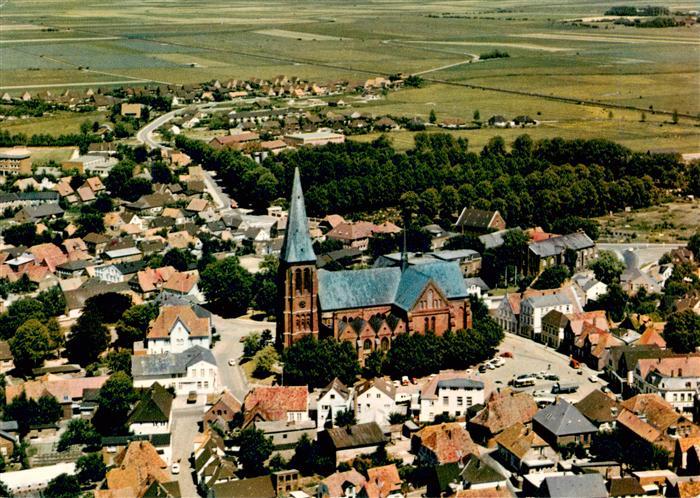 Meldorf Fliegeraufnahme mit Kirche