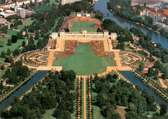 Karlsaue Kassel Orangerieschloss zur BUGA 1981 Fliegeraufnahme
