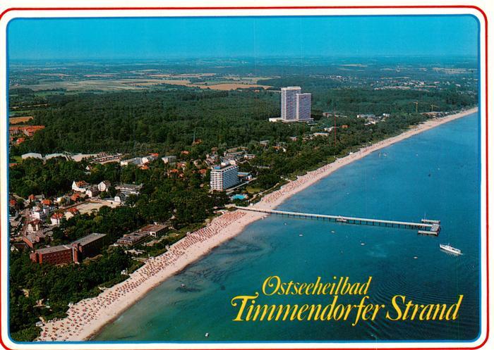 Timmendorf  Timmendorfer Strand Fliegeraufnahme mit Seebruecke