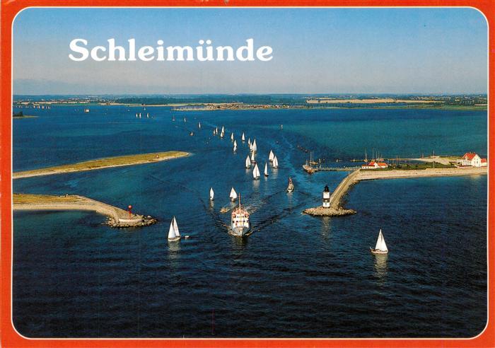 Schleswig Schlei Erfde Fliegeraufnahme mit Schleimuende