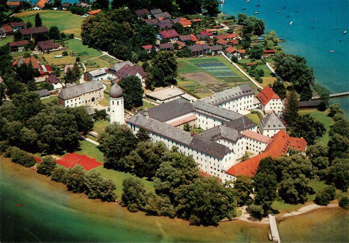 Frauenchiemsee Kloster Frauenchiemsee Fliegeraufnahme
