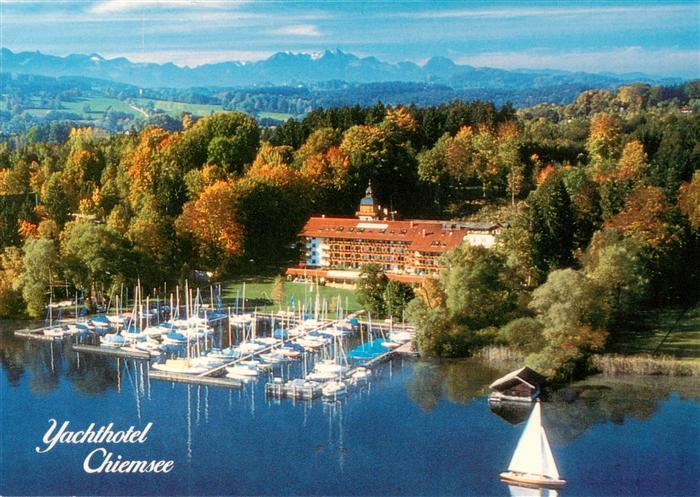 Chiemsee Bayern Yachthotel Chiemsee Restaurant See-Pavillon Yachthafen Fliegerau