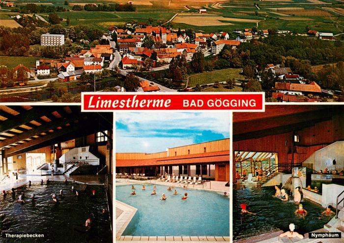Bad Goegging Panorama Therapiebecken Limestherme Nymphaum