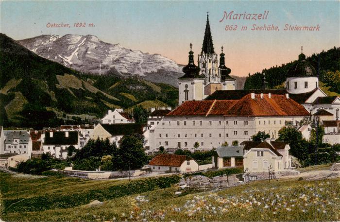 Mariazell  Steiermark AT Kloster Kirche und Oetscher
