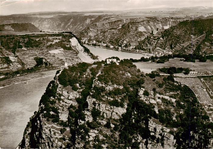 St Goarshausen Rhein Lorely mit Rheintal