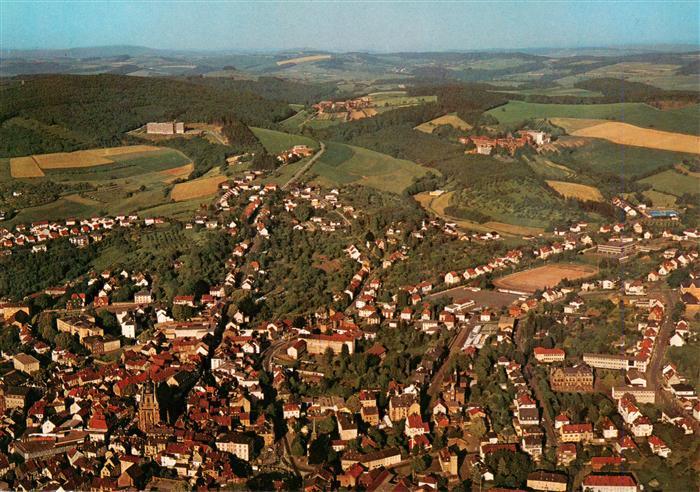 St Wendel Saar Panorama mit Bosenberg Kurklinik Missionshaus