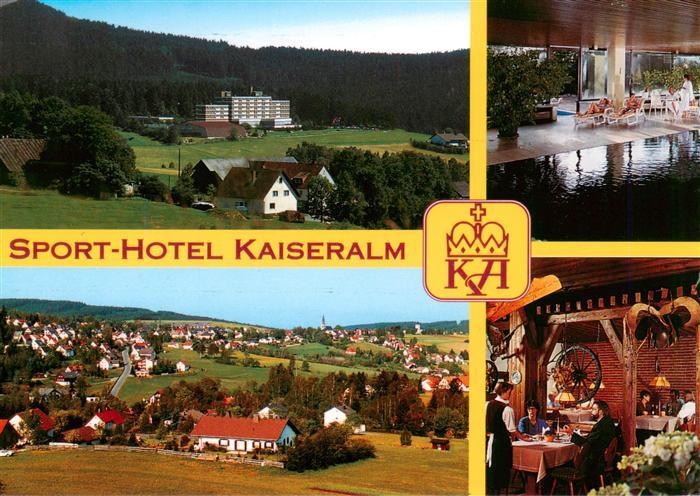 Bischofsgruen Sporthotel Kaiseralm Restaurant Hallenbad