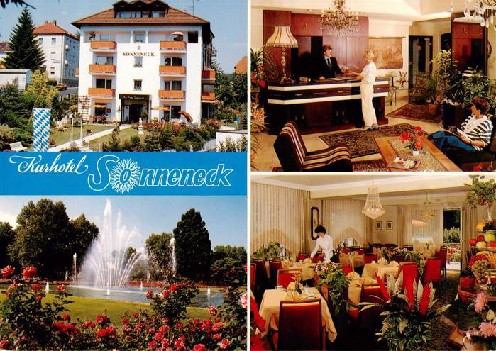 Bad Kissingen Hotel Sonneneck Restaurant Rezeption Park Wasserspiele