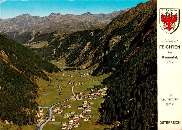 Feichten Kaunertal Tirol AT Panorama Erholungsort mit Kaunergrad