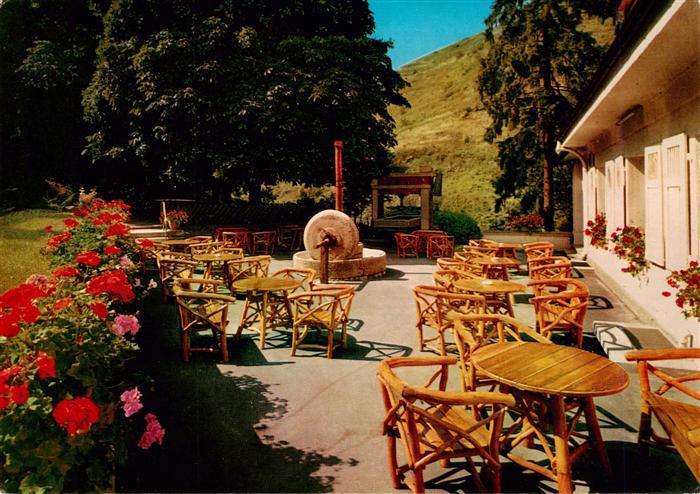 Sarmsheim Muenster am Stein Bad Muenster Hotel Restaurant Trollmuehle Terrasse