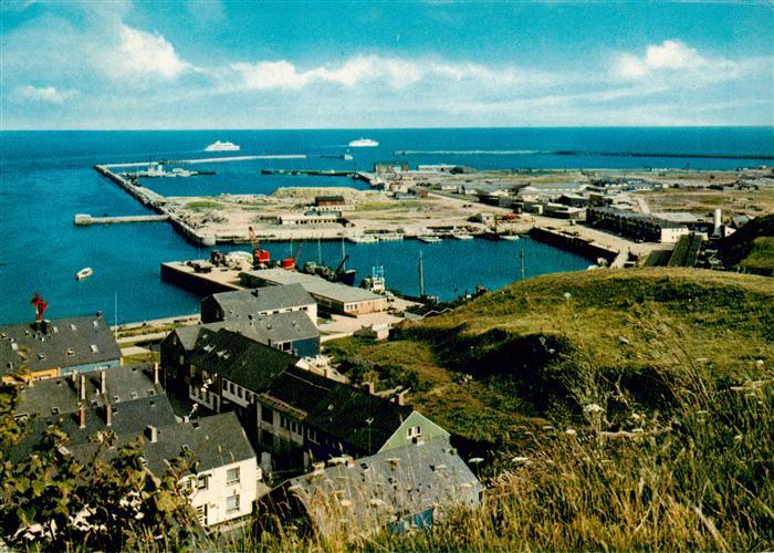 HELGOLAND Insel Schleswig-Holstein Blick zum Sued Hafen