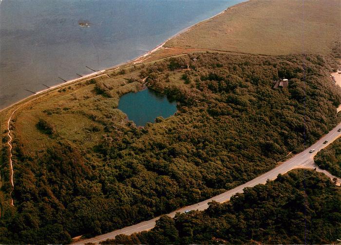 Kampen  Sylt Vogelkoje Kampen an der Blidselbucht Fliegeraufnahme