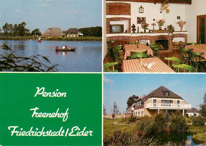 Friedrichstadt Eider Pension Treenhof Gastraum Seepartie