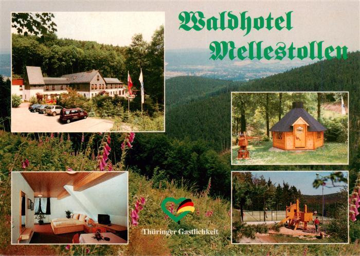 Saalfeld Saale Waldhotel Mellestollen Appartement Huette Spielplatz