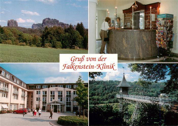 Ostrau Bad Schandau Falkenstein Klinik Elbsandsteingebirge Rezeption Bruecke