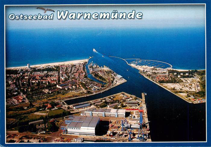 Warnemuende Ostseebad Fliegeraufnahme
