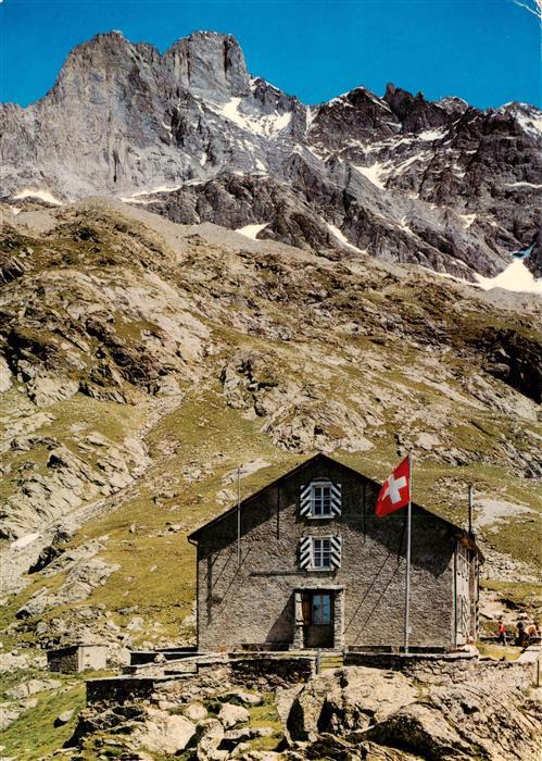 Grindelwald BE Glecksteinhuette Wetterhorn Westgrat